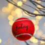 Personalised Tennis Ball Christmas Baubles, thumbnail 3 of 12