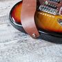 Handmade Personalised Leather Guitar Strap, thumbnail 3 of 11