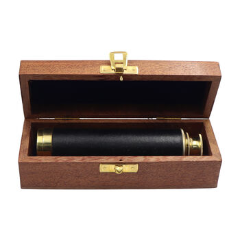 12 Inch Brass Telescope With Wooden Box, 5 of 5