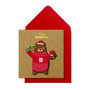 Christmas Bear And Robin 10 Pack Card, thumbnail 3 of 3