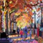 London In Autumn Illustration Art Print, thumbnail 2 of 2