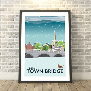 Town Bridge, Bedford Travel Print, 2 of 7
