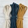 Macrame Kit, Rope Jewellery, Yellow, Navy And White, thumbnail 5 of 10