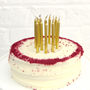 Gold Birthday Party Cake Candles, thumbnail 1 of 4