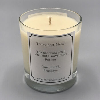 Personalised Vegan Red Rose Scented Candle, 2 of 7