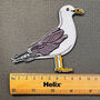 Embroidered Iron On Seagull Patch, thumbnail 2 of 4