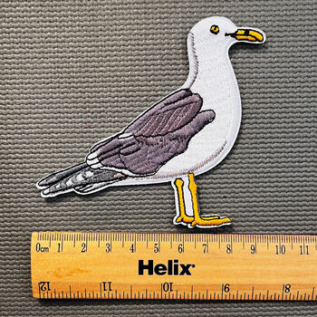 Embroidered Iron On Seagull Patch, 2 of 4