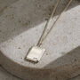 Men's Personalised Bevelled Tag Necklace, thumbnail 3 of 6