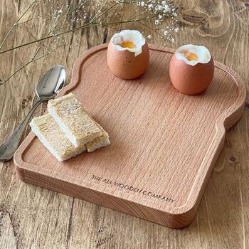 Solid Wooden Egg Plate, 3 of 5