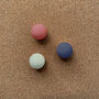 Wooden Ball Cork Board Magnets Pack Of Three, thumbnail 1 of 7