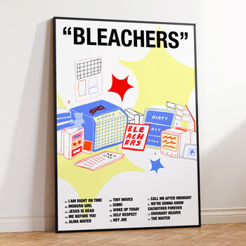 Bleachers 'Dirty Hit' Illustrated Music Album Art Print, 2 of 4