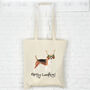 Beagle Dog Christmas Tote Bag, thumbnail 1 of 2