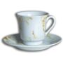 Gold Marble 12pc Tea Coffee Set Ceramic Porcelain China, thumbnail 1 of 3