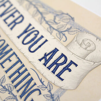 'North Star In Your Soul' Hand Lettered Print, 3 of 8