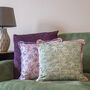 Bamboo Forest Peach Patterned Fringe Cushion, thumbnail 6 of 6