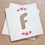 Gold Glitter Letter Birthday Card, thumbnail 1 of 4