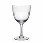 A Pair Of Crystal Wine Glasses With Lens Design, thumbnail 2 of 2