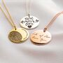 Fingerprint And Handwriting Coin Necklace, thumbnail 11 of 12