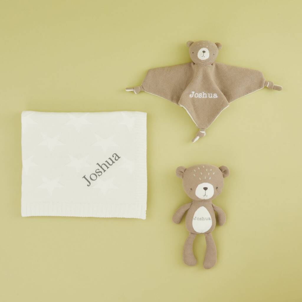 personalised baby bear