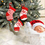 Baby's 1st Christmas Knitted Tree Decorations, thumbnail 1 of 4