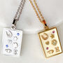 Love And Luck Bespoke Birthstone And Initial Necklace, thumbnail 3 of 11