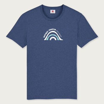 Open Mind Surf Blue Organic Beach T Shirt, 3 of 5
