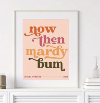 Mardy Bum Song Lyrics Print, 3 of 4