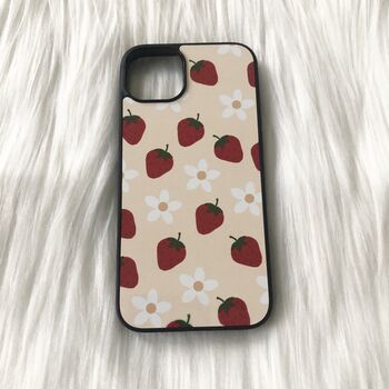 Strawberries And Flowers Phone Case, 4 of 4