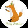 Fox Birthday Lollipop, thumbnail 2 of 3