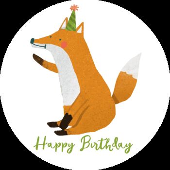 Fox Birthday Lollipop, 2 of 3