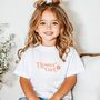 Children/Teens Flower Girl T Shirt, thumbnail 1 of 2