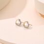 Sterling Silver Heart Stud Earrings, thumbnail 4 of 10