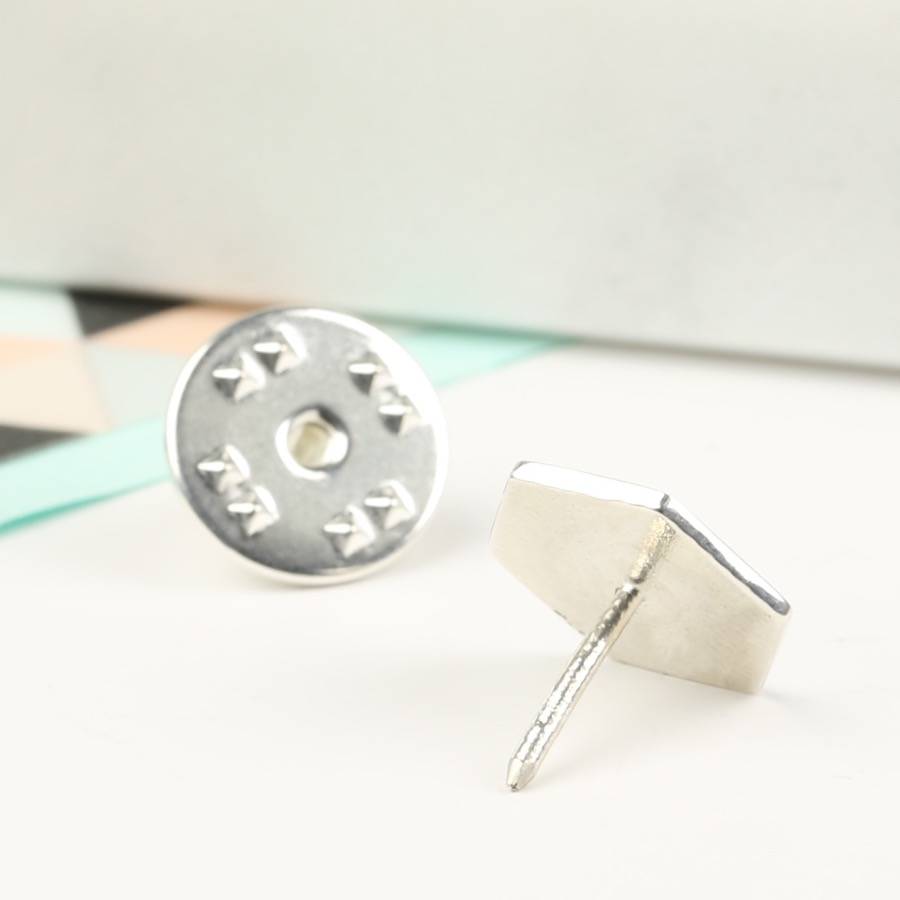 personalised sterling silver lapel pin by lisa angel