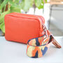 Personalised Leather Crossbody Bag With Patterned Strap, thumbnail 5 of 12