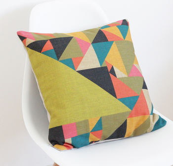 Abstract Triangles Cushion Cover, 3 of 4