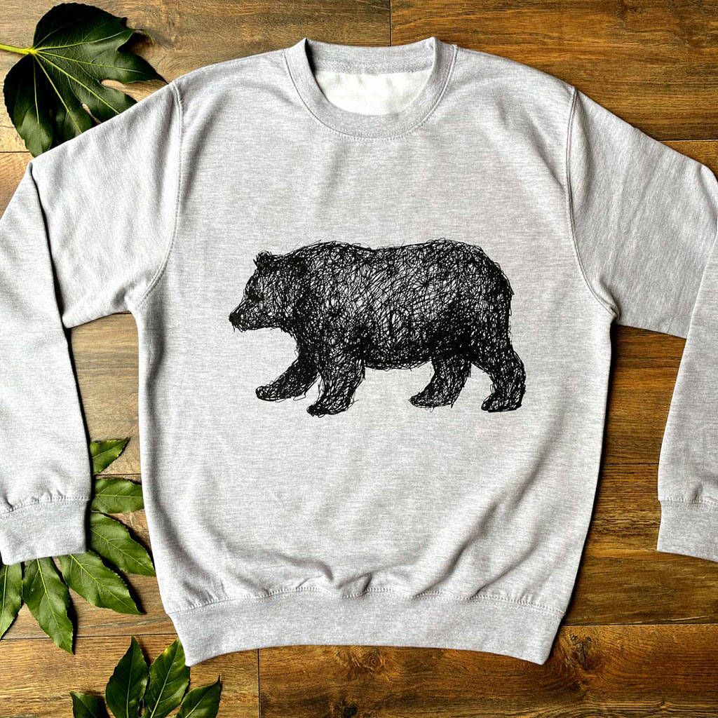 Walking Bear Unisex Sweater, 1 of 6
