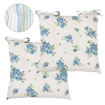 Heritage Bloom Floral Seat Pads, 2 of 4