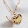 Personalised Engraved Heart Locket Necklace, thumbnail 6 of 9