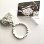 I Am Calm White Howlite Silver Bracelet Gift Set, thumbnail 4 of 10