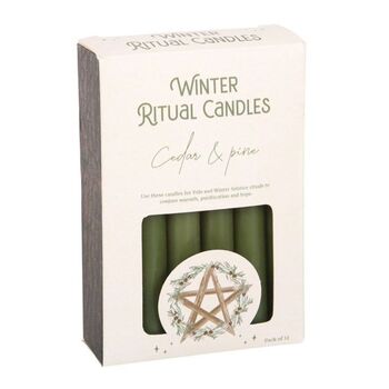 Cedar And Pine Winter Ritual Spell Candles, 2 of 4