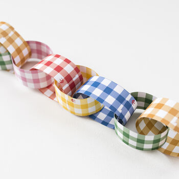 Gingham Paper Chain Craft Kit, 2 of 12