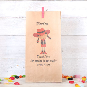 Personalised Cowgirl Party Bags, 2 of 4