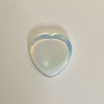 Opalite Heart Worry Thumb Stone Crystal, 2 of 5