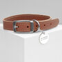 Personalised Classic Leather Dog Collar With Tag, thumbnail 9 of 12