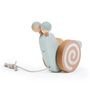 Wooden Pull Along Toy Snail, thumbnail 1 of 6