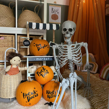 Set Of Three Halloween Pumpkin Stickers, 3 of 9