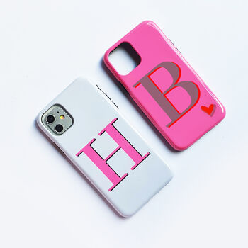 Pink And Mauve Alphabet Personalised Phone Case, 2 of 5