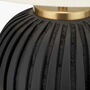 Black Terracotta Textured Ball Table Lamp, thumbnail 9 of 10