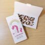Unicorn Personalised Chocolate Gift Card, thumbnail 2 of 4