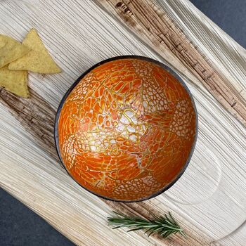 Gold Pattern Coconut Shell Snack / Buddha Bowl, 9 of 12